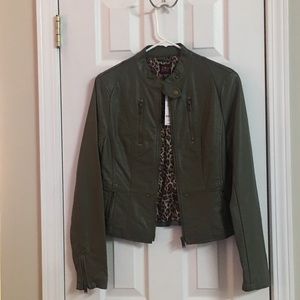 Women’s size S leather jacket